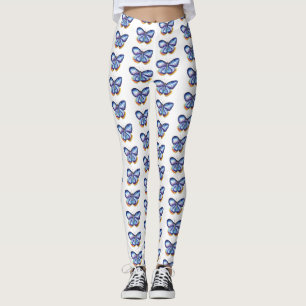 Papillon Aquarelle Art Dessin Leggings uniques
