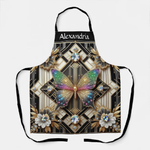 Papillon Arc-en-ciel Art Déco Art Nouveau Tablier