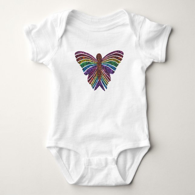 Papillon Arc-en-ciel (blanc) - Body (Devant)
