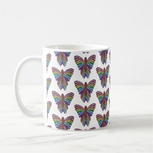 Papillon Arc-en-ciel (motif) - Mug Classique