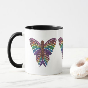 Papillon arc-en-ciel - Mug combo (11oz)