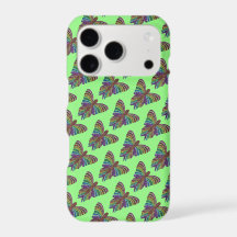Papillon Arc-en-Ciel (vert clair) - Coque iPhone