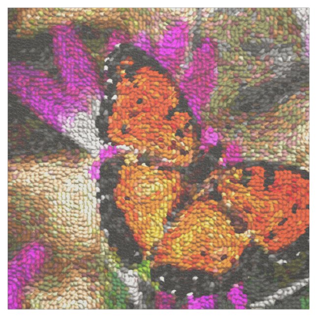 Papillon Art 26 tissu personnalisé (Échantillon)