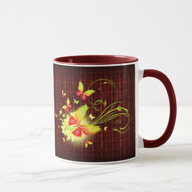 Papillon Art 5 Mug (Droite)