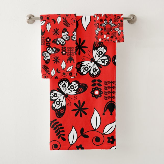 Papillon art populaire scandinave  (En situation)