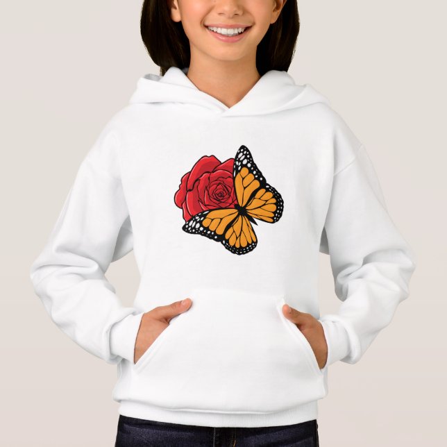 Papillon avec Rose (Devant)