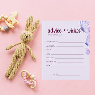 Papillon Baisers Nouvelle carte de conseil Parents
