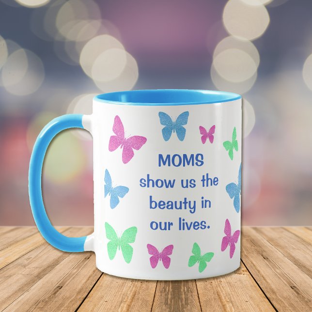Papillon Bijoux Fête des Mères Mug (Créateur téléchargé)