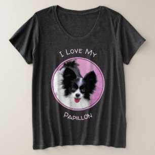 Papillon (Blanc et Noir) Peinture - Art de Chien