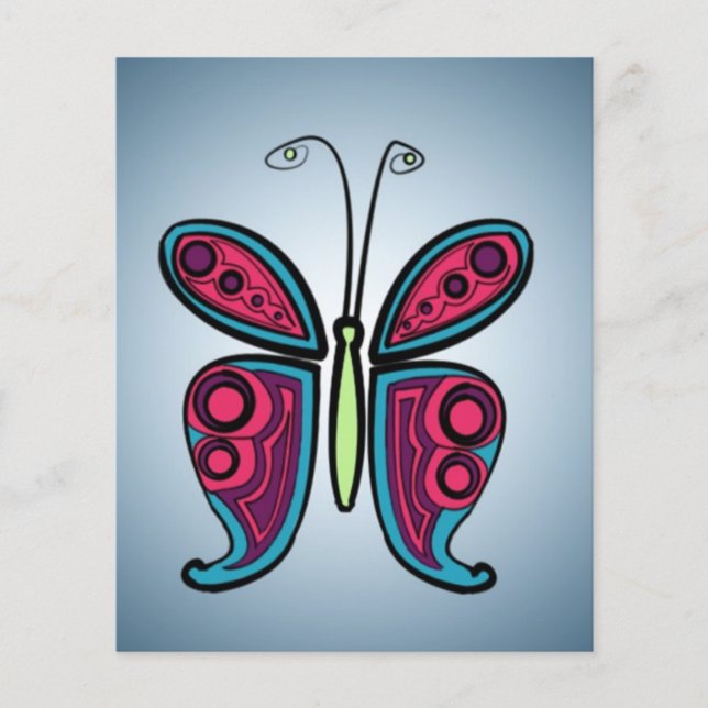 Papillon bleu (Devant)
