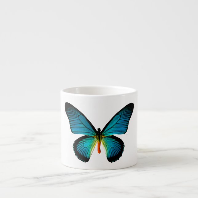 Papillon bleu Espresso Mug (Devant)