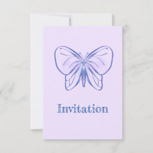 Papillon bleu mou