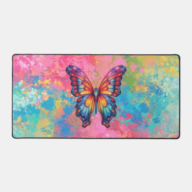 Papillon Bleu Orange Ailes (Recto)