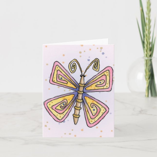 Papillon - Carte de note (Devant)