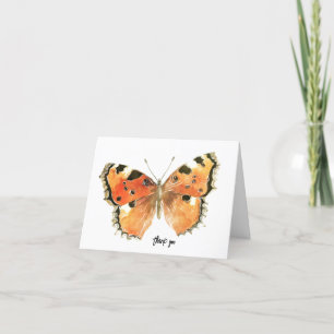 Papillon Carte de remerciements personnalisée