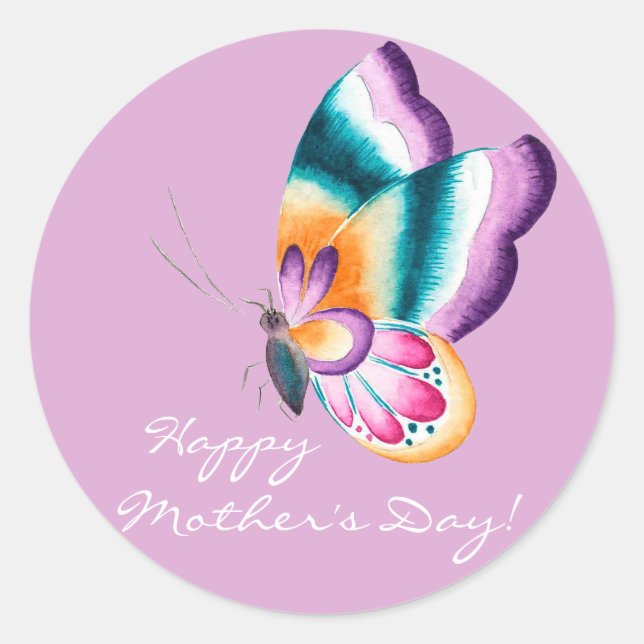 Papillon chic Boho | Happy Mother's Day Stickers (Devant)
