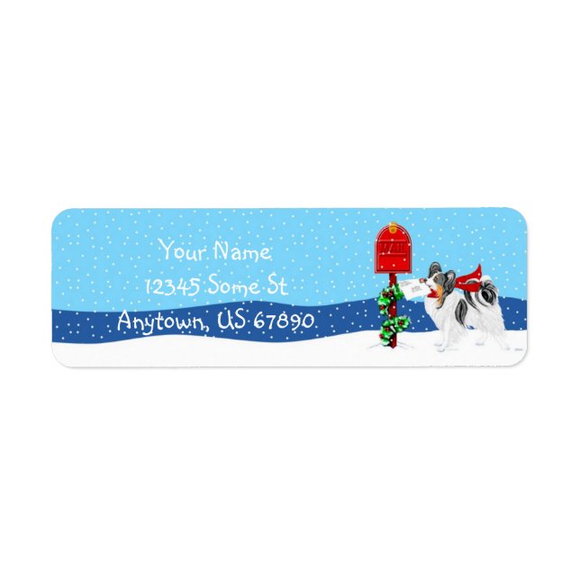 Papillon Christmas Mail Tri Étiquettes couleur (Devant)