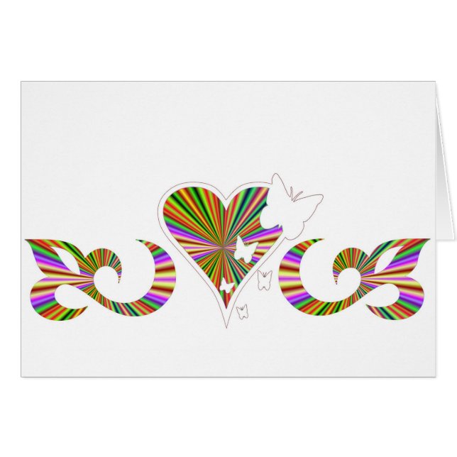 Papillon Coeur et Lily Rainbowart (Devant horizontal)