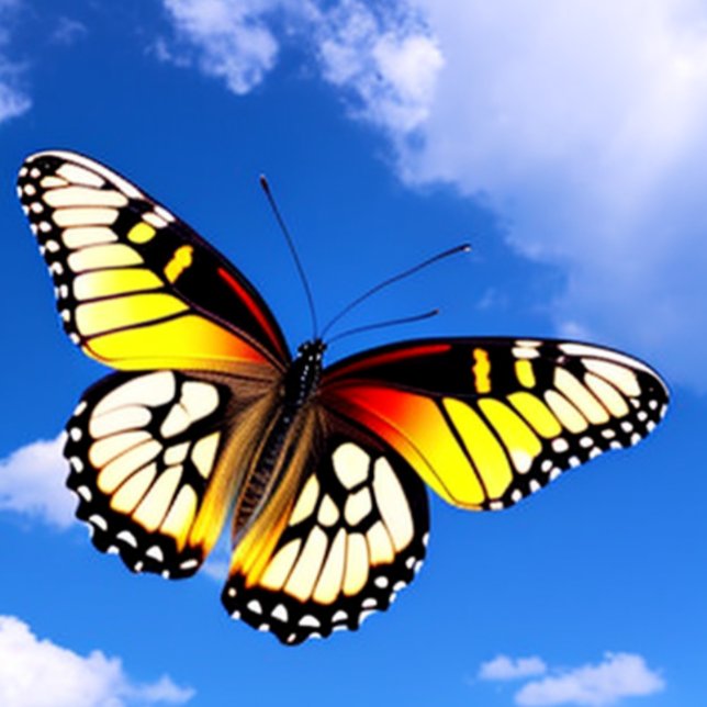 Papillon Dans Le Ciel T-shirt (Créateur téléchargé)