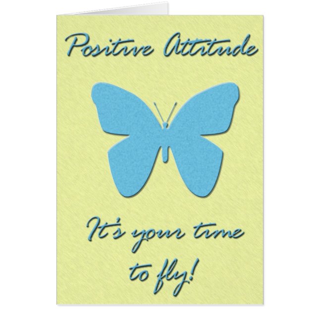 Papillon d'attitude positive (Devant)