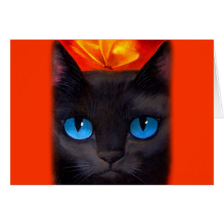 Papillon de chat noir Peinture Art - Multi