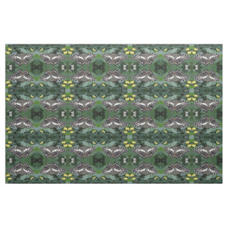 Papillon de chaux et fleur tissu animal à motifs