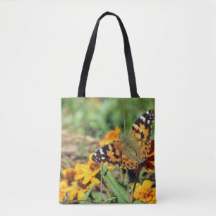 Papillon de la dame peint sur le Sac fourre-tout d