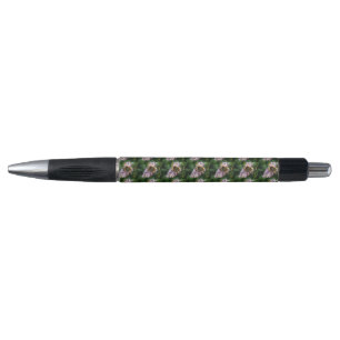 Papillon de l'amiral rouge et stylo de bouddleia