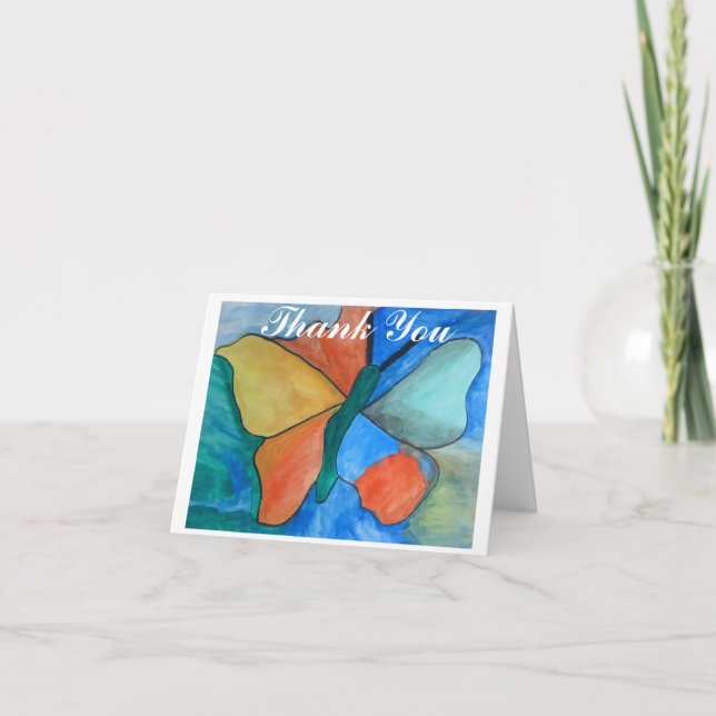 Papillon de Merci de carte d'ASC (Devant)