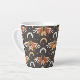 papillon de papillon de nuit motif Latte Mug