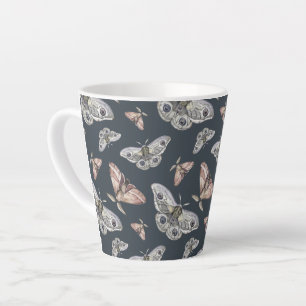 papillon de papillon de nuit motif Latte Mug