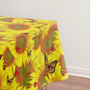 Papillon de tournesol Ladybug nappe