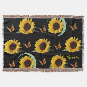 Papillon de tournesol lancer couverture
