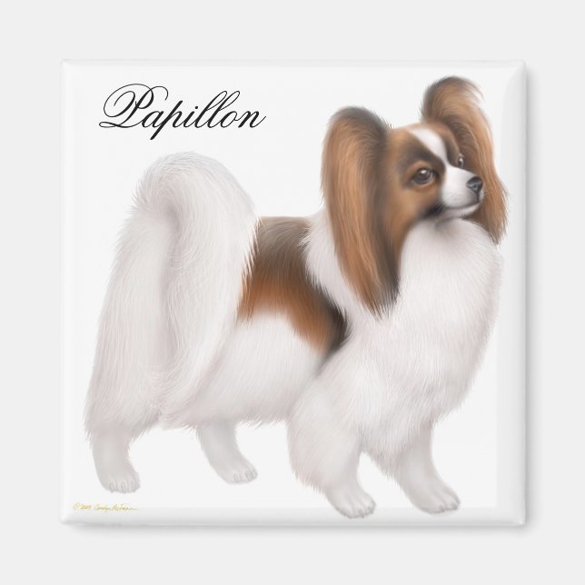 Papillon Dog Magnet (Devant)