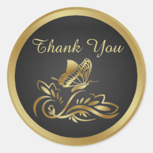 Papillon d'or, tourbillonner sur le Sticker en Mer