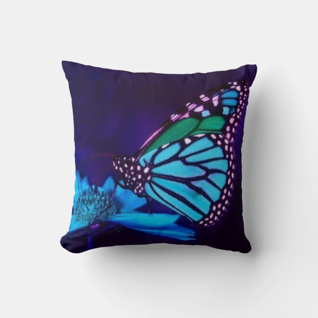 Papillon en Coussin bleu clair (Recto)