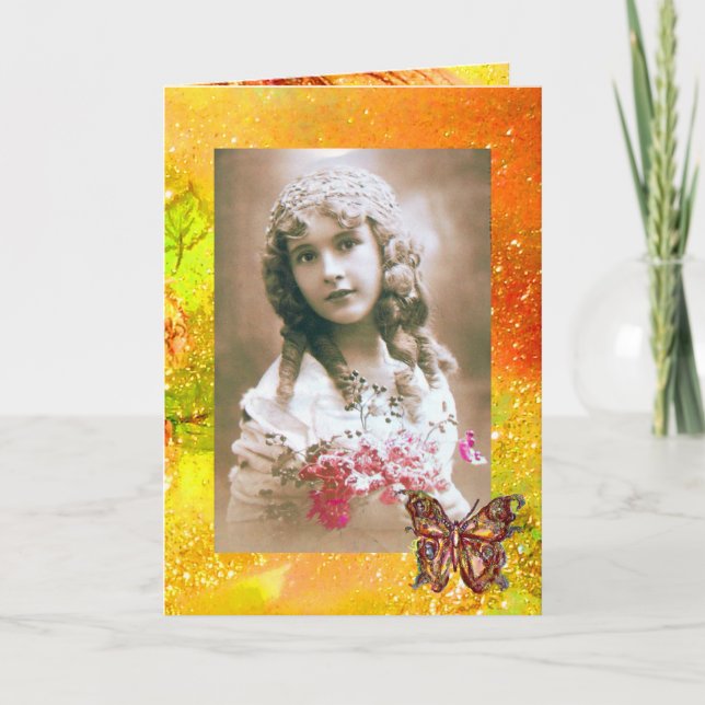 Papillon en paillettes dorées modèle de photo (Devant)