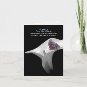 Papillon en paix Lily Sympathie Merci