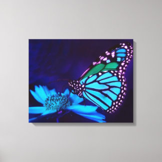 Papillon en toile bleue claire Impression