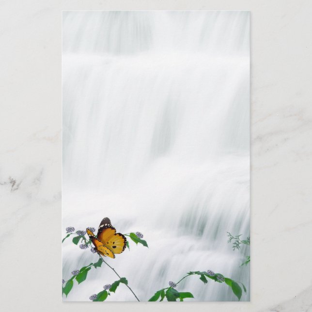 Papillon et cascade Mariage papeterie (Devant)