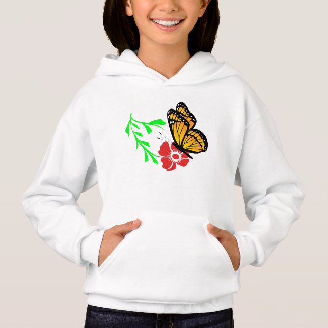 Papillon et fleur en harmonie (Devant)