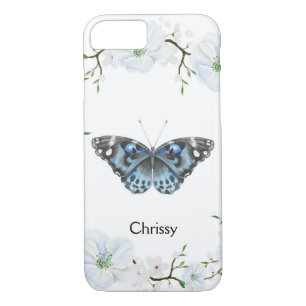 Papillon et fleurs coques iphone