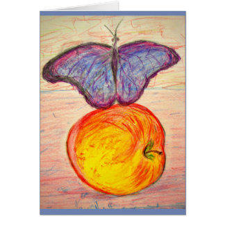 Papillon et pomme