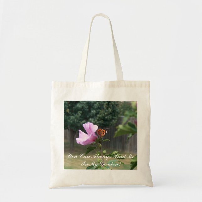 Papillon et Rose de Sharon Sac fourre-tout (Devant)