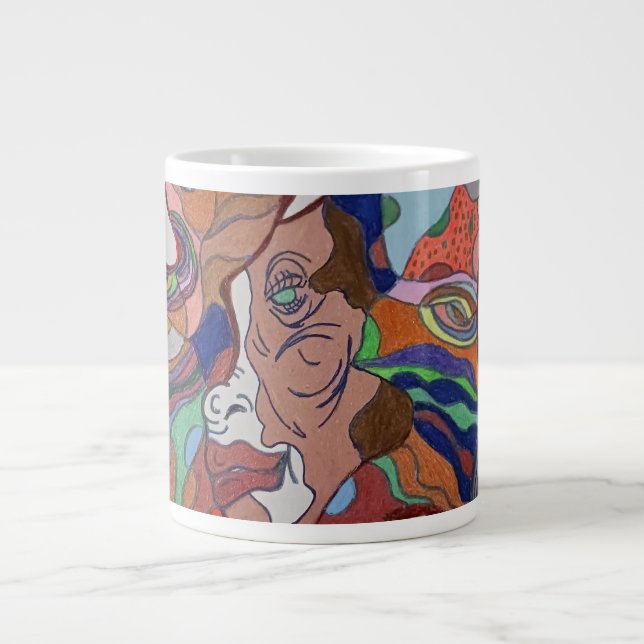 Papillon Feuille Portrait Spécial Mug (Devant)