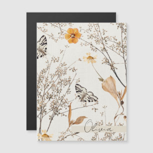 Papillon floral d'automne