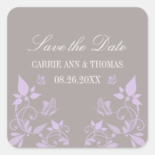 Papillon floral Enregistrer les stickers de date, 