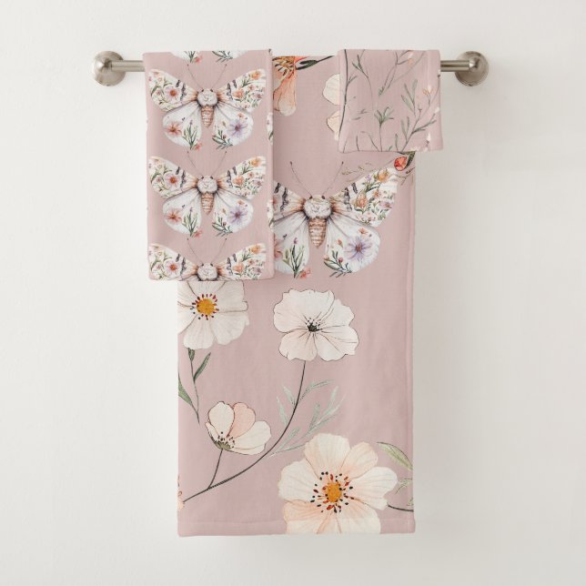 Papillon floral Fleur sauvage Boho (En situation)
