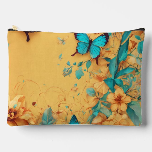 Papillon floral - Pochette d'accessoires - Stylish (Recto)