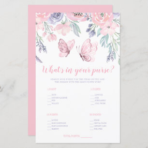 Papillon floral rose pourpre Qu'y a-t-il dans votr